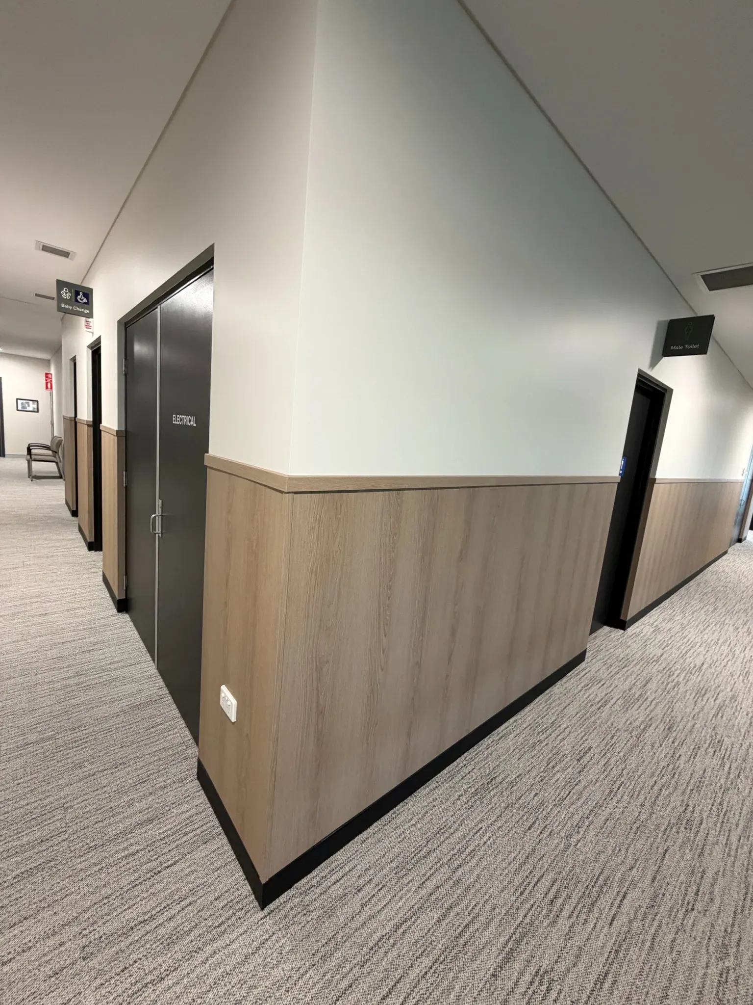 Common-area corridor, after